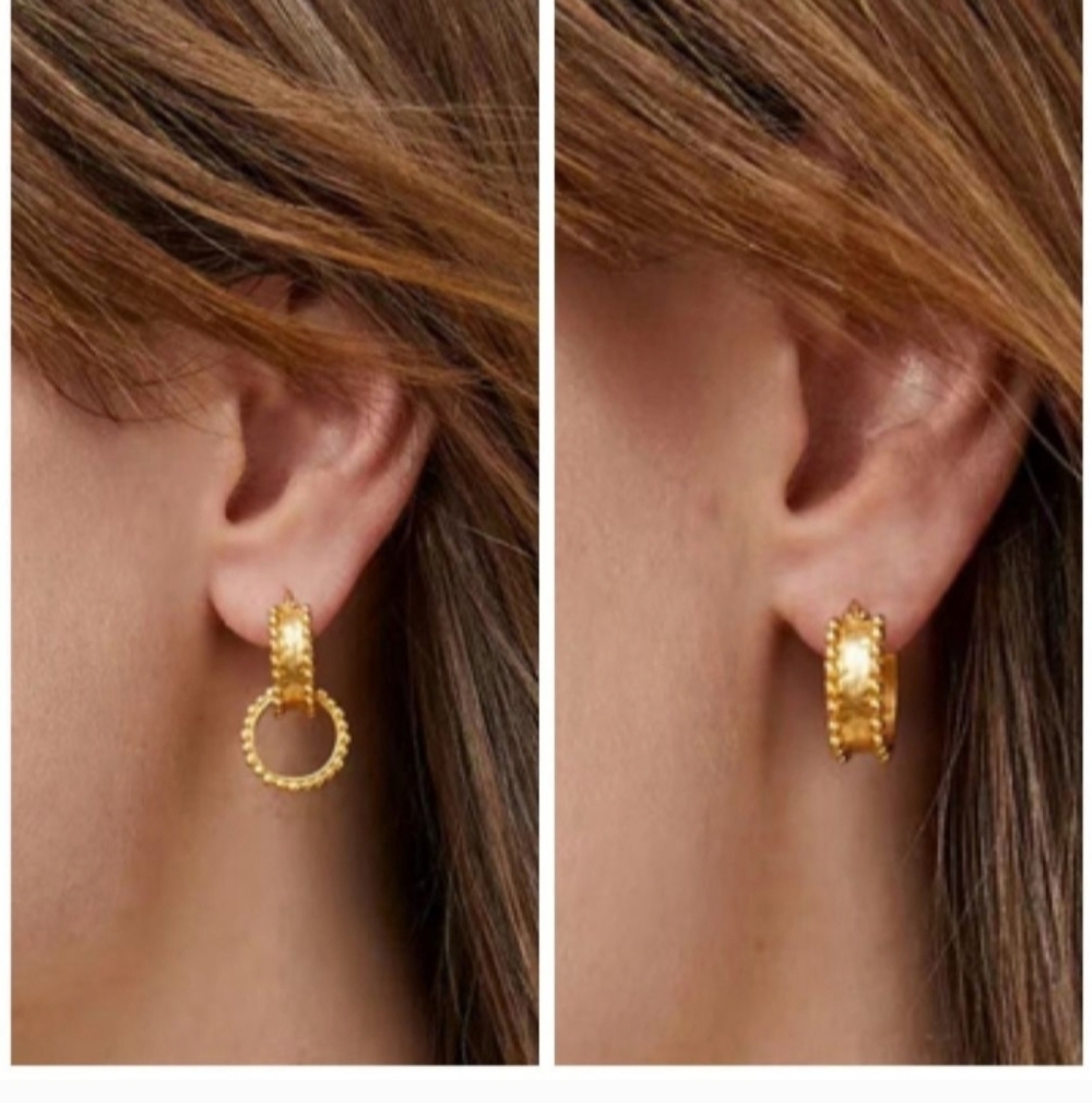 Julie Vos Marbella 2-in-1 Hoop Earring - Picture 2 of 5